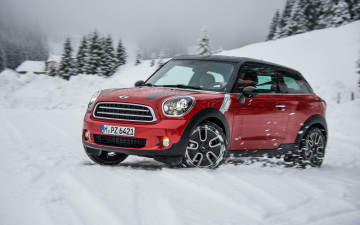 Картинка автомобили mini снег