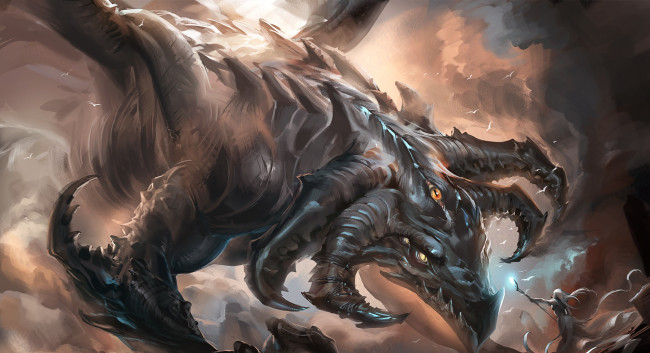Обои картинки фото фэнтези, драконы, дракон