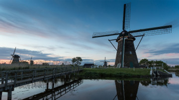 Картинка разное мельницы мельница река