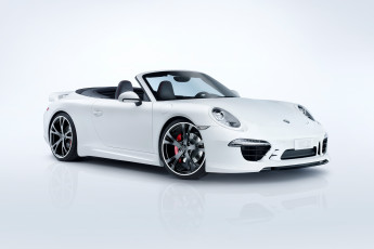Картинка автомобили porsche 911 techart светлый carrera s 2012г cabriolet 991