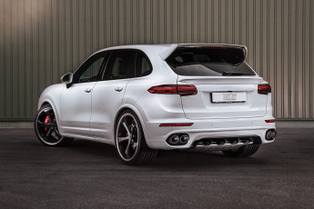 обоя автомобили, porsche, светлый, 2015г, 958, cayenne, techart