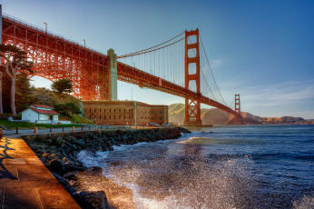 Картинка города -+мосты мост пролив