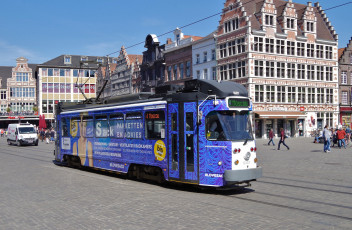 Картинка техника трамваи трамвай рельсы транспорт