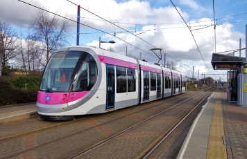 Картинка техника трамваи трамвай рельсы транспорт