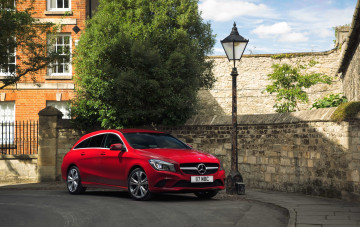 Картинка автомобили mercedes-benz urban cdi shooting красный 2015г x117 cla 200 uk-spec brake