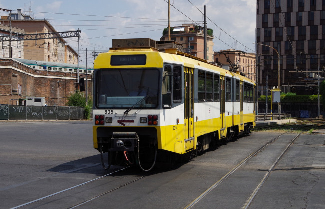 Обои картинки фото техника, трамваи, транспорт, рельсы, трамвай