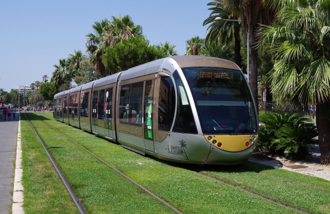 Обои картинки фото техника, трамваи, транспорт, рельсы, трамвай