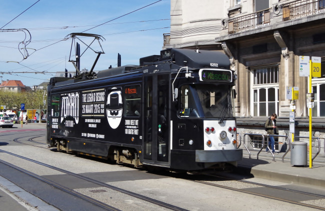 Обои картинки фото техника, трамваи, транспорт, трамвай, рельсы