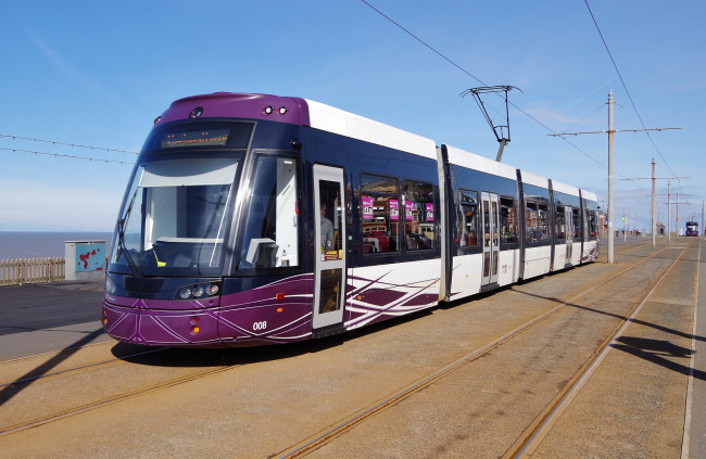 Обои картинки фото техника, трамваи, трамвай, рельсы, транспорт