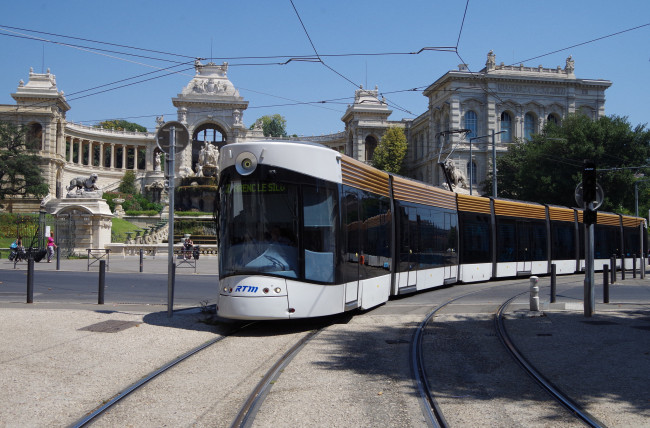 Обои картинки фото техника, трамваи, транспорт, рельсы, трамвай