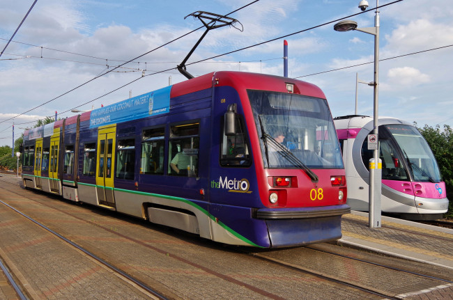 Обои картинки фото техника, трамваи, транспорт, рельсы, трамвай