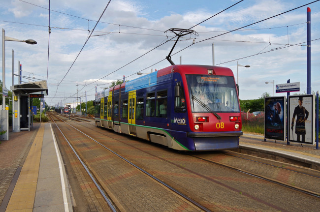 Обои картинки фото техника, трамваи, транспорт, рельсы, трамвай