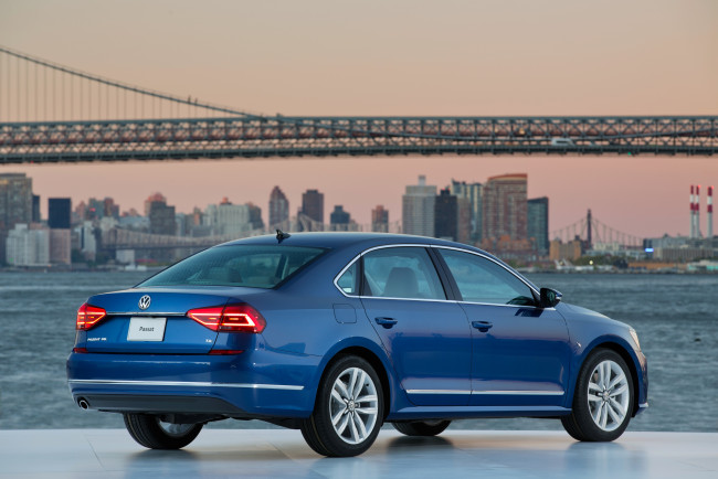 Обои картинки фото автомобили, volkswagen, синий, nms, tdi, passat, 2016г