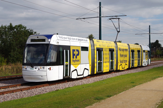 Обои картинки фото техника, трамваи, транспорт, рельсы, трамвай