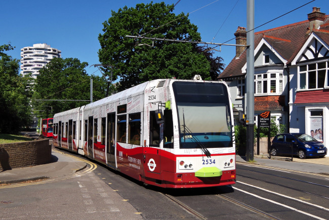 Обои картинки фото техника, трамваи, транспорт, рельсы, трамвай