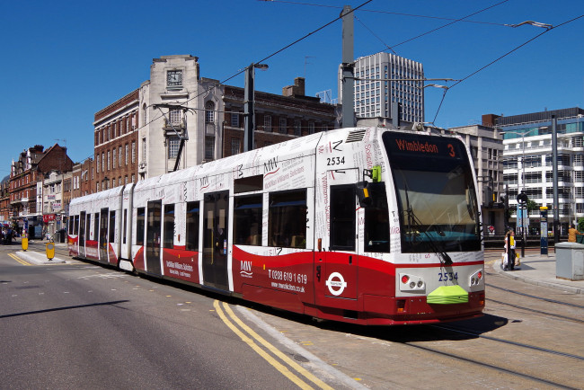 Обои картинки фото техника, трамваи, транспорт, рельсы, трамвай