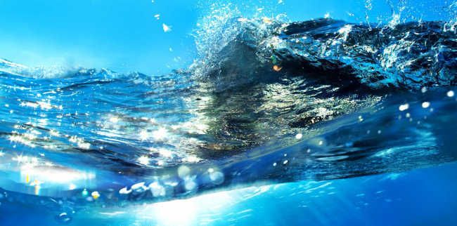 Обои картинки фото природа, моря, океаны, море, солнце, волны