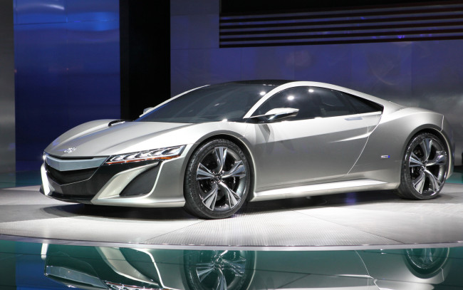 Обои картинки фото acura nsx concept 2013, автомобили, выставки и уличные фото, выставка, concept, nsx, автосалон, 2013, acura