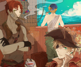 Картинка аниме hetalia +axis+powers италия и страны оси