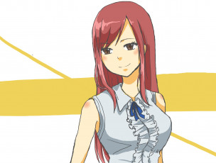 Картинка аниме fairy+tail erza scarlet