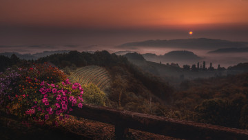 Картинка природа восходы закаты простор