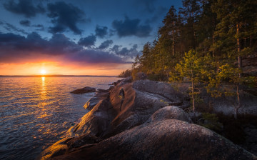 Картинка природа восходы закаты простор