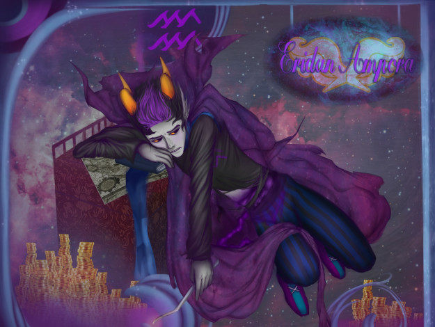 Обои картинки фото аниме, homestuck, eridan, ampora