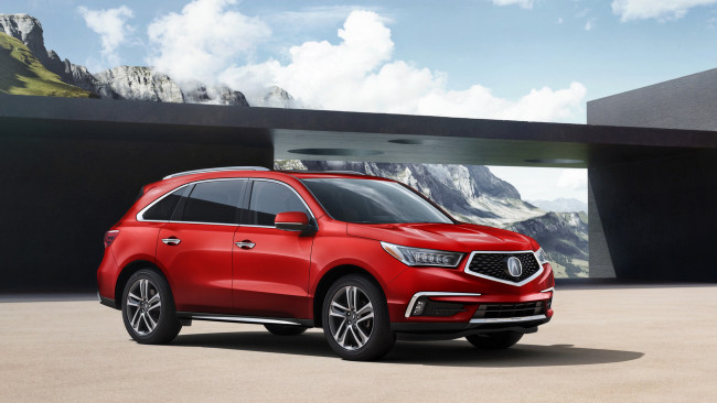 Обои картинки фото acura mdx with advance package 2018, автомобили, acura, advance, mdx, 2018, package