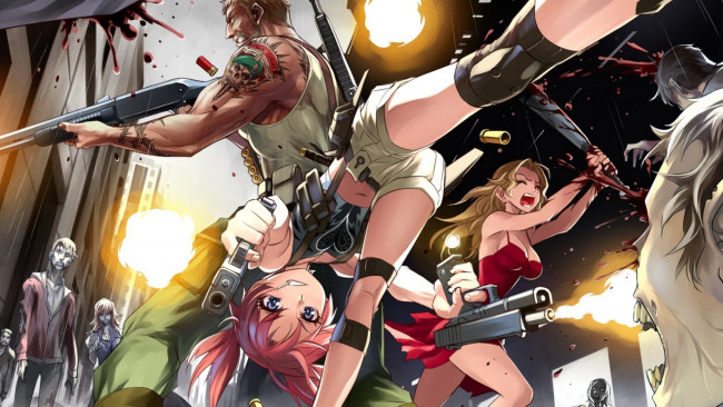 Обои картинки фото аниме, highschool of the dead, девушка