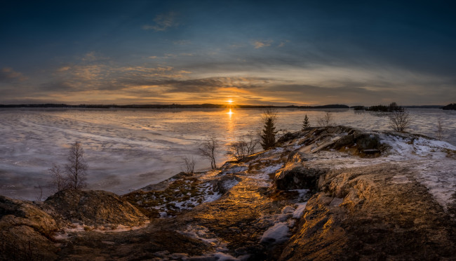 Обои картинки фото природа, восходы, закаты, простор