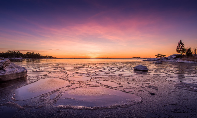 Обои картинки фото природа, восходы, закаты, простор