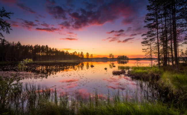 Обои картинки фото природа, восходы, закаты, простор