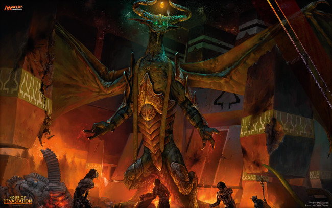 Обои картинки фото видео игры, magic,  the gathering - hour of devastation, the, gathering, hour, of, devastation, ролевая, action, карточная