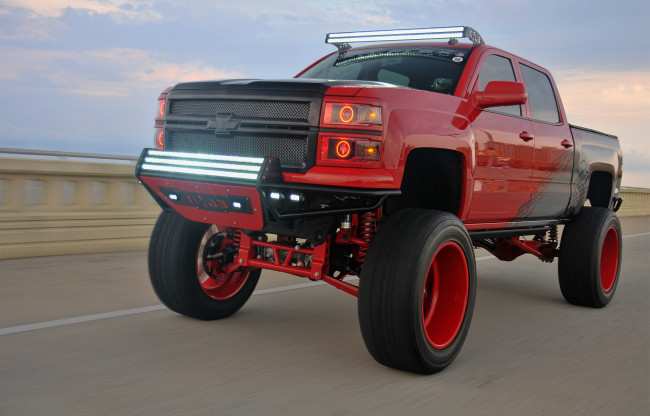 Обои картинки фото автомобили, custom pick-up, chevrolet