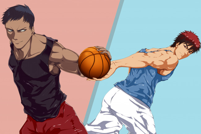 Обои картинки фото аниме, kuroko no baske, баскетбол