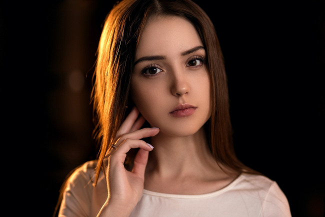 Обои картинки фото девушки, -unsort , лица,  портреты, взгляд, лицо