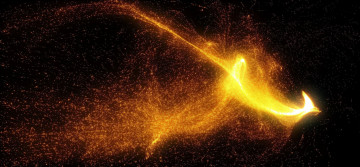 Картинка 3д+графика абстракция+ abstract искры движение свет