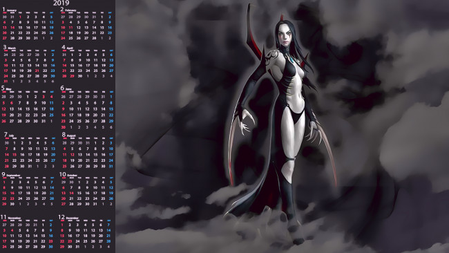 Обои картинки фото календари, фэнтези, женщина
