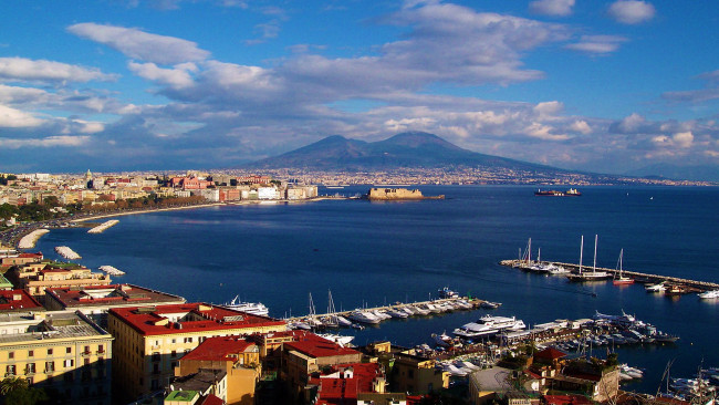 Обои картинки фото неаполь, италия, города, - панорамы