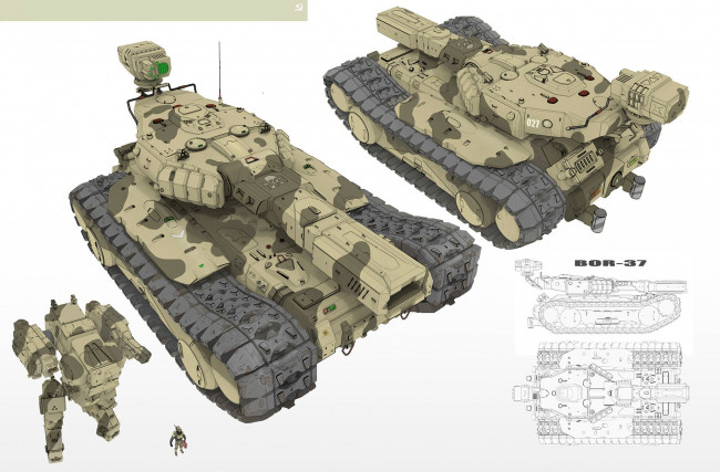 Обои картинки фото видео игры, ---другое, чертеж, человек, техника, робот