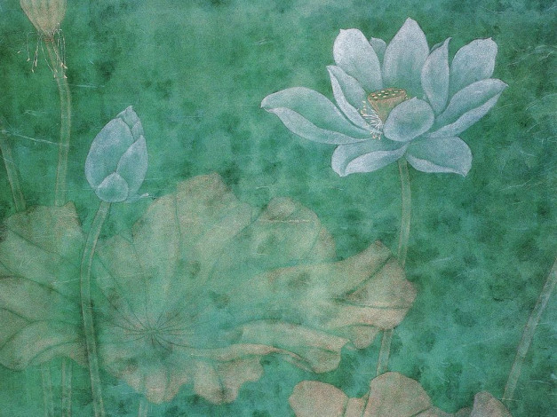 Обои картинки фото рисованные, цветы