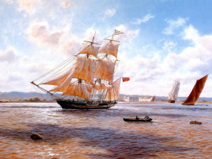 Картинка корабли рисованные