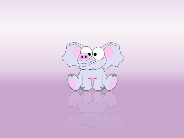 Обои картинки фото слоник, векторная, графика