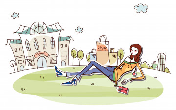 обоя векторная, графика