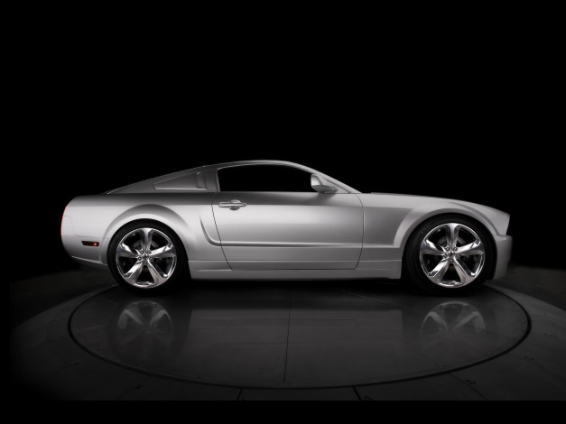 Обои картинки фото 2009, iacocca, silver, 45th, anniversary, ford, mustang, автомобили