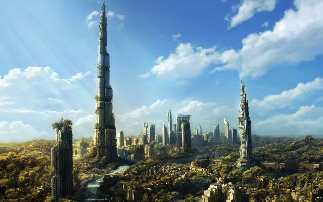 Обои картинки фото dubai, ruins, фэнтези, иные, миры, времена