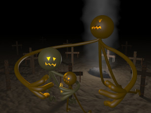 Картинка 3д графика holidays праздники хэллоуин