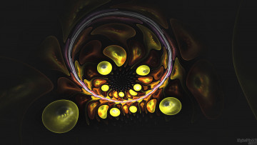 Картинка 3д графика fractal фракталы узор