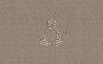 Картинка компьютеры linux серый логотип стена