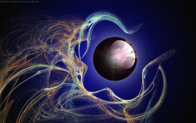 Обои картинки фото 3д, графика, шары, узор, тёмный